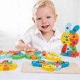 thumbnail image 3 of Wooden Toys Jigsaw Puzzles for Toddlers Educational Toys Gift, 3 of 4