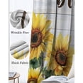 thumbnail image 6 of Yellow Sunflowers Blackout Curtains for Bedroom 45 Inch Length 2 Panels Set, Farmhouse Spring Botanical Floral Wooden Thermal Insulated Energy Saving Window Treatment Curtains Blackout Drapes 52"x45", 6 of 8