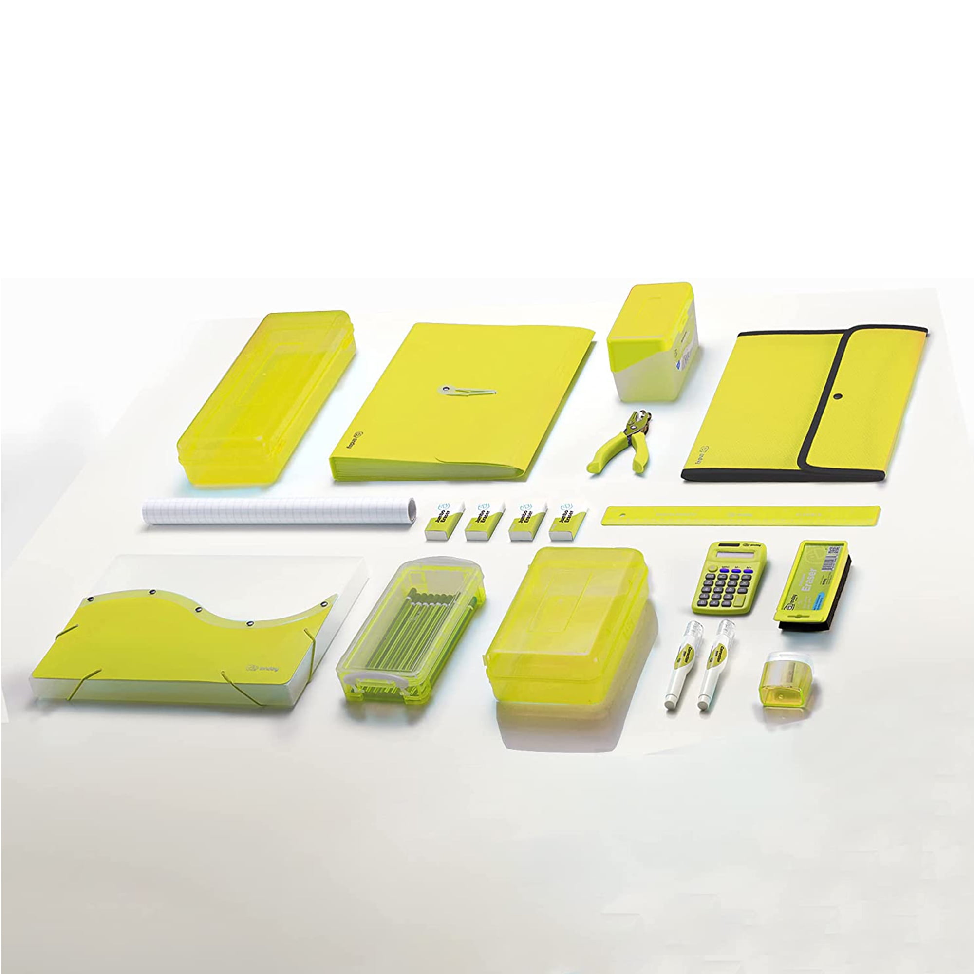 Enday Folder with Pockets and Prongs 2 Pocket Portfolio Folder for School and Office Green