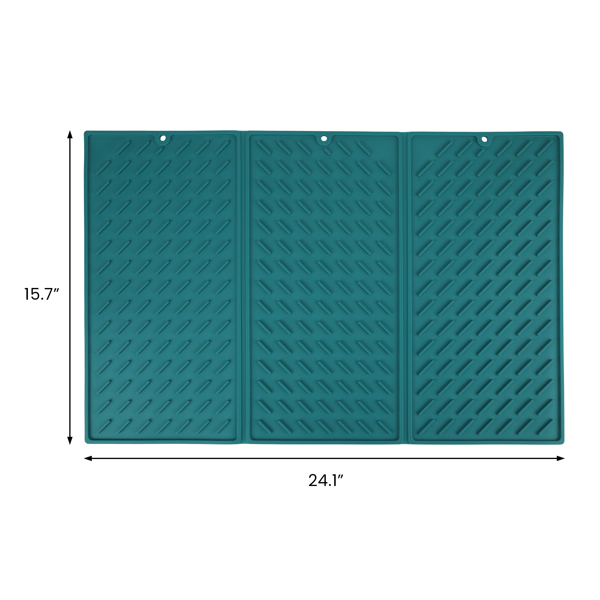 Unique Bargains Heat Resistant Silicone Fits Under Dish Rack Dish Drying Mat Green