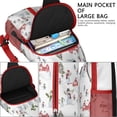 thumbnail image 4 of Sling Backpack,White Christmas Snowman Pattern Crossbody Bag with Water Bottle Holder,Waterproof Sling Bag for Men/Women with Chest Phone Holder for Hiking,Travel, 4 of 6