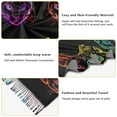 thumbnail image 6 of Women Winter Scarves Fashion Pashmina Shawl Wraps Long Blanket Scarf for Fall Spring Colorful Neon Cat Heads, 6 of 10