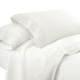 thumbnail image 2 of Udine 3 Piece Twin Size Sheet Set with Crochet Lace The Urban Port White, 2 of 3