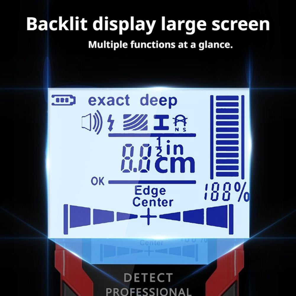 Multifunctional 4-in-1 Wall Scanning Detector, 2025 New Stud Finder with Smart , HD LCD Display, Accurate Positioning for Ac, Wire, Steel, Wood, Metal Inspection