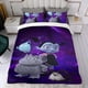 thumbnail image 4 of Vampirina Conjunto de sábanas temático, trío de piezas, cómodo y amigable con la piel, diseño único, regalo de decoración para el hogar para familiares, amigos y fans,135cm *200cm, 4 of 6