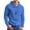 Blue One, variant on COOFANDY Men's Hoodies Pullover Pleated Long Sleeve Drawstring Knit Hooded Sweatshirt with Kanga Pocket