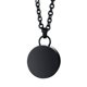 thumbnail image 5 of Collar de de cremación Medallón redondo de acero inoxidable para Negro, 5 of 8