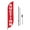 AUCTION RED, variant on Now Leasing Feather Flag(11.5feetX2.5feet) by DreamController | Outdoor Business Advertising Tall Flag | Weather-Resistant Knitted Swooper Flag | Made in USA | Fast delivery | HD Print (Flag Only)