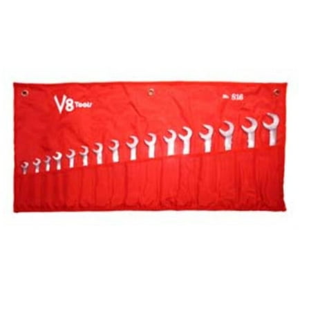 

V8 Tools Inc VT816 16 Piece Metric Angle Head Combo Wrench Set