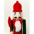 thumbnail image 5 of Cascanueces Navideño de 28 cm con Traje Rojo y Verde – Figura Decorativa Tradicional en Madera, Ideal para Decoración Festiva, Colección y Regalos de Navidad en el Hogar, 5 of 5