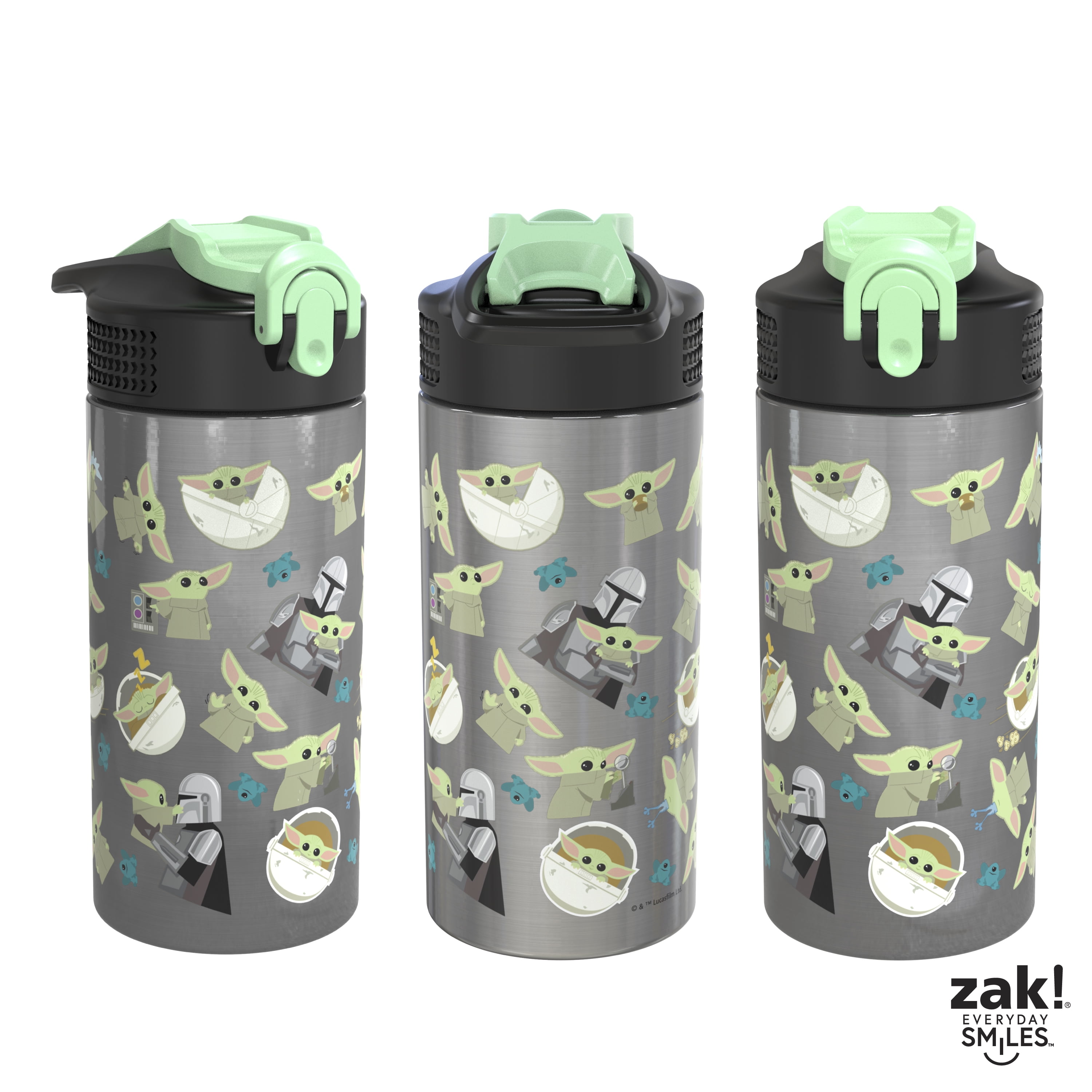 Zak! Designs Jungle Joy Double Walled Stainless Steel Water Bottle