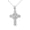 White, variant on 10k White Gold Celtic Cross Patron Saint Michael Archangel Heart Love Knot Pendant Necklace (PENDANT ONLY)