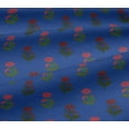 thumbnail image 5 of oneOone Georgette Viscose Fabric Leaves & Floral Block Print Fabric BTY 42 Inch Wide, 5 of 5