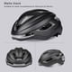thumbnail image 4 of Casco de bicicleta de seguridad Advancent Equipo de ciclismo Negro mate, 4 of 6