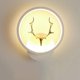 thumbnail image 1 of Indoor small wall lamp simple round bedside lamp bedroom bedside creative aisle corridor decorative lamps (wood), 1 of 4