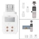 thumbnail image 5 of Adaptador de teléfono micro USB compatible con conector de 2 teléfonos móviles Android inverso, 5 of 9