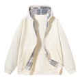 thumbnail image 1 of LOVZFMLL Jackets for Men's Warm Solid Color Zipper Pocket Long Sleeved Hooded Casual Jacket, 1 of 3