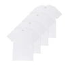 Men's Chaps CUV2P4 Extended Size Essential V-Neck T-Shirts - 4 Pack (White 2XL)