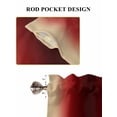 thumbnail image 6 of Dark Red Yellow Ombre Living Room Curtains 2 Panel, Farmhouse Modern Gradient Art Cafe Window Treatment, Extra Long Farmhouse Bedroom Bathroom Kitchen Curtains Drapes 104"x72", 6 of 6