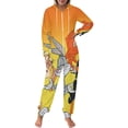 thumbnail image 2 of Looney Tunes Cartoons Men's Hooded Jumpsuit - Zip Up One Piece Pajamas Soft Cozy Winter Warm Plush Loungewear, 2 of 8