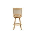 thumbnail image 5 of Boraam Melrose Bar Height Swivel Wood Kitchen Bar Stool, Cream Wire-Brush Finish, 5 of 6