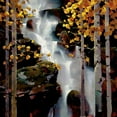 thumbnail image 2 of OToole, Michael 20x20 White Modern Wood Framed Museum Art Print Titled - Waterfall, 2 of 4