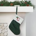 thumbnail image 5 of geerera 8 Inch Green Knit Christmas Stockings, Personalized Embroidered Letter Stocking, Festive Family Holiday Decor, for Fireplace Display, Gift Filling, Xmas Party Accents, 5 of 5