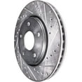 thumbnail image 6 of Detroit Axle - 305mm Front Drilled Disc Brake Rotors for Hyundai Sonata Elantra Tucson Veloster Kona Kia Optima Forte Forte5 Sportage Seltos Niro EV, 6 of 7
