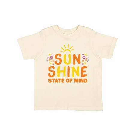 

Inktastic Sunshine State of Mind with Flowers Gift Toddler Boy or Toddler Girl T-Shirt