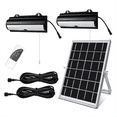 thumbnail image 1 of Double Head Solar Pendant Light Outdoor Waterproof Garden Motion Sensor LED Dimmable Remote Cord Solar Light Shed, 1 of 6