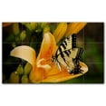 thumbnail image 1 of Picture-Tiles.com: Butterfly Ceramic Tile Wall Mural WAL500303-53S. 21.25"W x 12.75"H using (15) 4.25" x 4.25" Ceramic Tiles-Satin Finish, 1 of 3