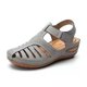thumbnail image 2 of Guardurnaity Sandalias De Cuña Transpirables Para Mujer Salidas De Verano Sandalias Mujer Mujer Sandalias Mujer Verano Casual Calzado gris treinta y seis, 2 of 6