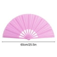 thumbnail image 3 of 13 in Boots on The Ground Fan, 2025 New Large Holographic Folding Hand Fan Line Dance Popping Fan, Clap Fans for Line Dancin (Pink), 3 of 5