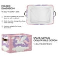 thumbnail image 2 of Flying Unicorn with Wings Foldable Storage Basket,Canvas Fabric Foldable Storage Bins with Handles Open Home Storage Bins Boxes for Toy Book Shelf Closet Baskets, 2 of 9