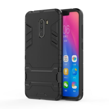 Shockproof PC + TPU Case for Xiaomi Pocophone F1, with Holder