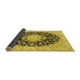 thumbnail image 2 of Ahgly Company Indoor Square Medallion Yellow Traditional Area Rugs, 8' Square, 2 of 4