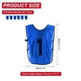 thumbnail image 2 of Uxcell Soccer Training Vest, Team Sports Pinnies Reversible Numbered Jerseys Dark Blue 18 in, 2 of 7