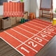 thumbnail image 5 of Alfombra con diseño de campo de fútbol (1 unidad) 80 x 160 cm antideslizante ideal para decorar la sala de estar Fabricada en poliéster resistente perfecta como detalle para la, 5 of 7