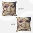 thumbnail image 3 of ZICANCN Decorative Throw Pillow Covers , Fairy Flower Sadness Couch Sofa Decorative Knit Pillow Covers for Living Room Farmhouse 16"x16", 3 of 8