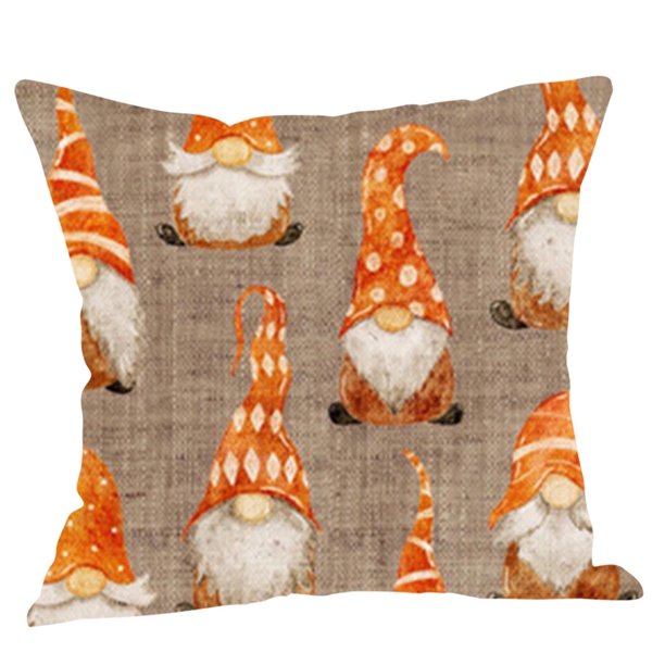 Fundas de cojín otoñales Yoyauz, fundas de cojín con diseño de gnomos de 45 x 45 cm, fundas de cojín con temática de cosecha otoñal, fundas de cojín decorativas de Acción de Gracias para fiestas,