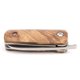 thumbnail image 4 of Cuchillo de bolsillo plegable, hoja de acero inoxidable, mango de madera, llavero EDC para exteriores, cuchillo, 4 of 10