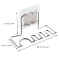 thumbnail image 2 of AURARMLET Organizador De Pared Para Con Soporte Para Cepillos Y Rasuradora De Acero Inoxidable Plateado, 2 of 8