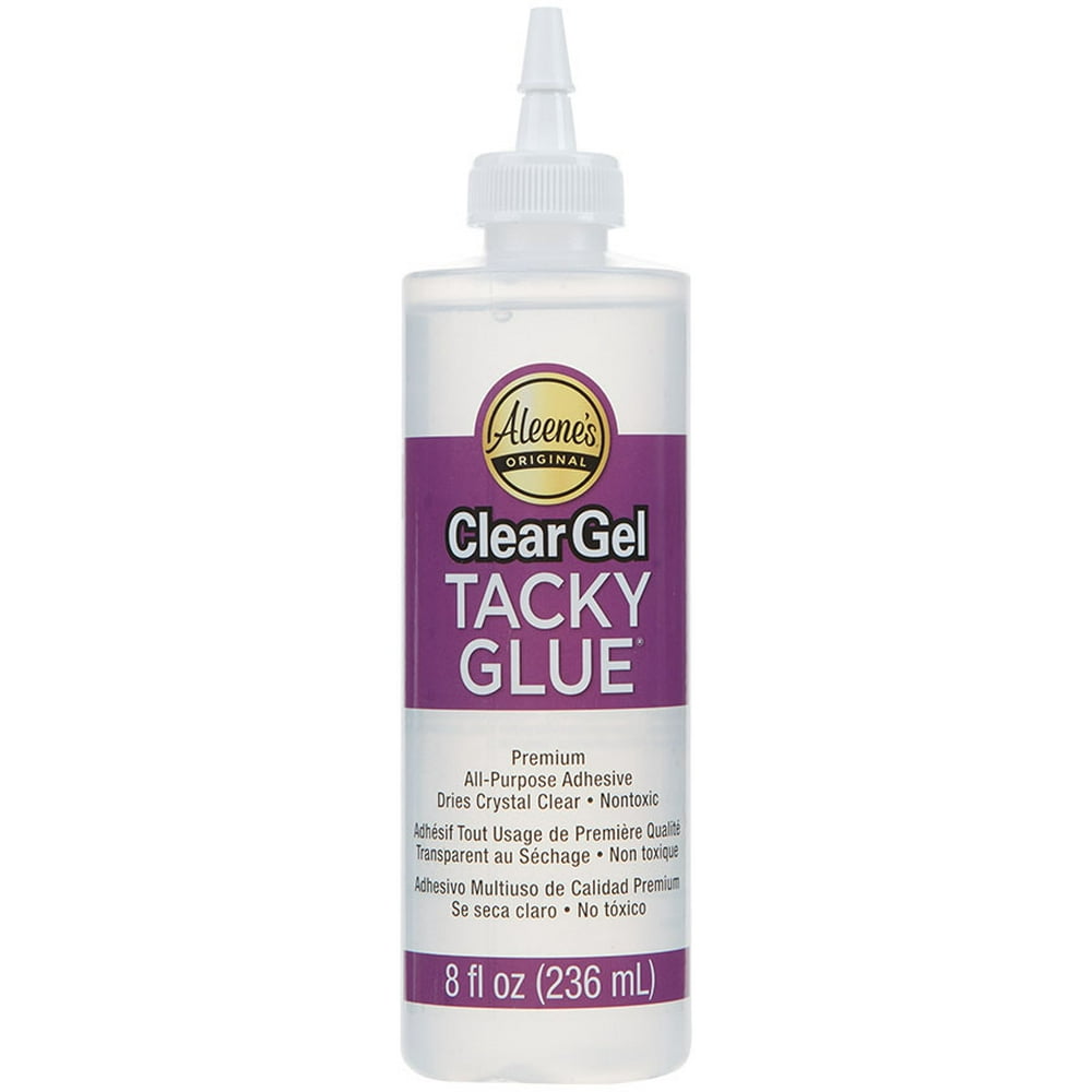 Aleene's Clear Gel Tacky Glue 8 Fluid Ounce, Dries Clear, Premium All
