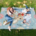 thumbnail image 6 of Extra Large Picnic Beach Blanket Waterproof Sand Proof Portable Outdoor Mat Hello Deer Face 80x118, 6 of 9