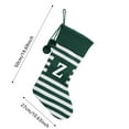 thumbnail image 3 of Christmas Stockings with Initials 20 Inches Large Knit Embroidered Letter Red White Christmas Stocking Monogram Stocking for Family Holiday Xmas Tree Fireplace Decorations, 3 of 4