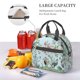 thumbnail image 5 of Easygdp Chinoiserie Floral Palm Tree Caja de Almuerzo para Mujeres y Hombres, Bolsa de Almuerzo Insulada, Bolsas Reutilizables Impermeables para Viajes, Trabajo y Picnics, 5 of 7