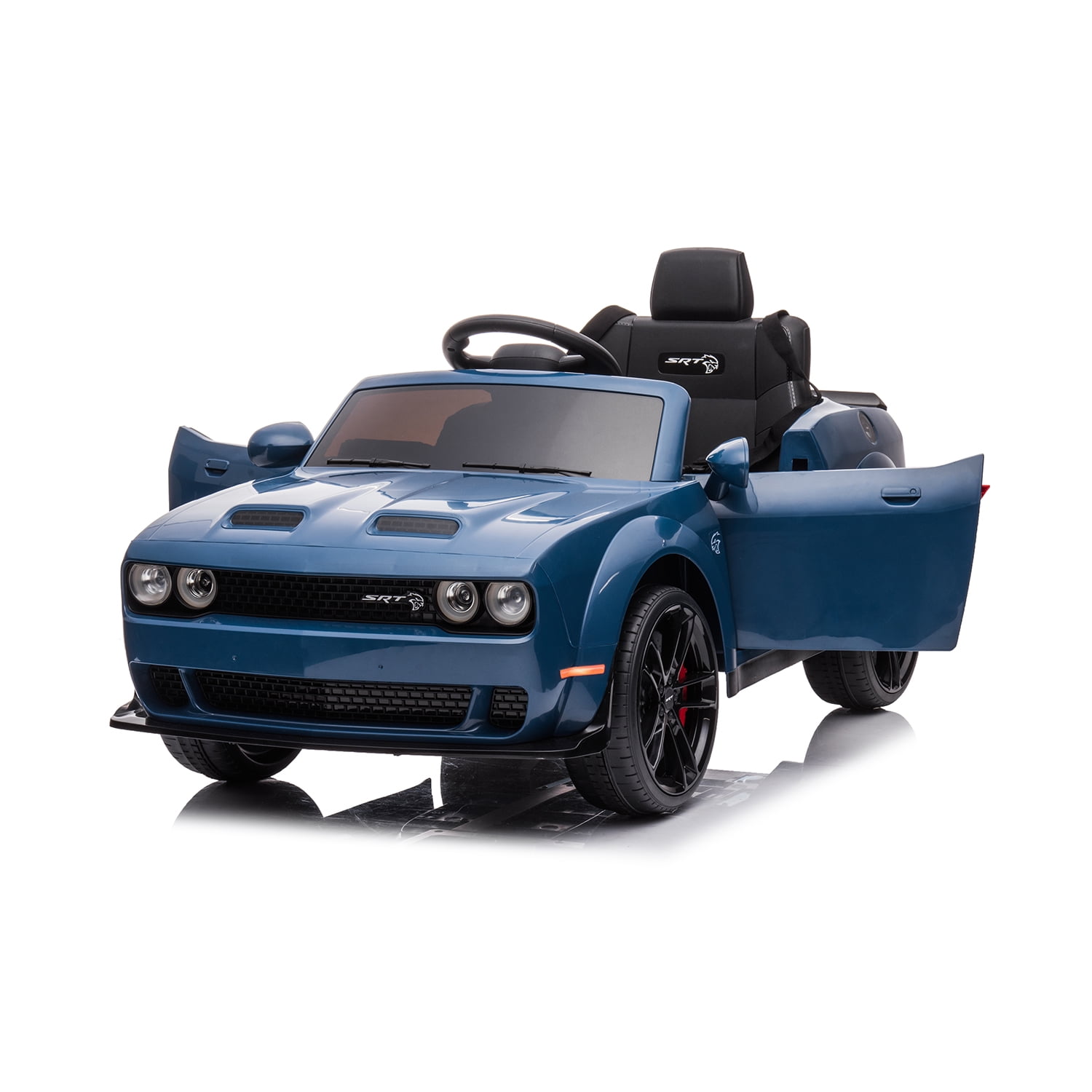 CIPACHO Licensed DODGE Challenger Children Ride On Car, 12V Battery Powered Electric 4 Wheels Kids Car Toys for Boys Girls, Blue CIPACHO Licensed DODGE Challenger Children Ride On Car, 12V Battery Powered Electric 4 Wheels Kids Car Toys for Boys Girls, Blue