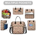 thumbnail image 2 of Beige Christmas Gingerbread Man Pattern Womens Lunch Box for Work,Insulated Large Lunch Bag for Tween and Teen,Loncheras Para Mujer,Leakproof Adult Lunch Bag for Work,Beach,Travel,Picnic,Camping, 2 of 7