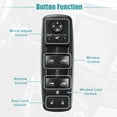 thumbnail image 3 of Interruptor de ventanilla eléctrica Unique Bargains para Dodge Grand Caravan 2008 2009 Negro, 3 of 8