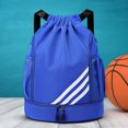 thumbnail image 1 of Mochila de gimnasio al aire libre con cordón Bolsillos múltiples Bolsa de almacenamiento de voleibol de fútbol FLhrweasw Nuevo, 1 of 8